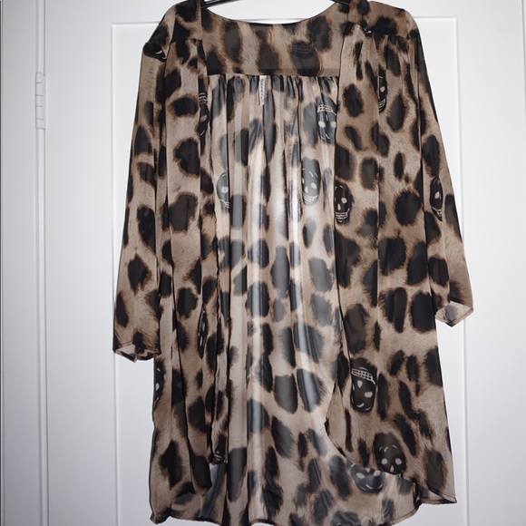 Lush Other - Lush Sheer Skull Kimono